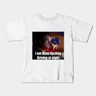 Ryan Gosling Driving at Night Kids T-Shirt